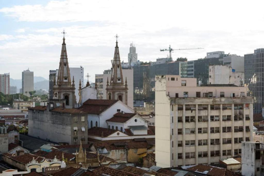 Centro Da Cidade Com Vista Para O Cristo Rio de Janeiro Buitenkant foto